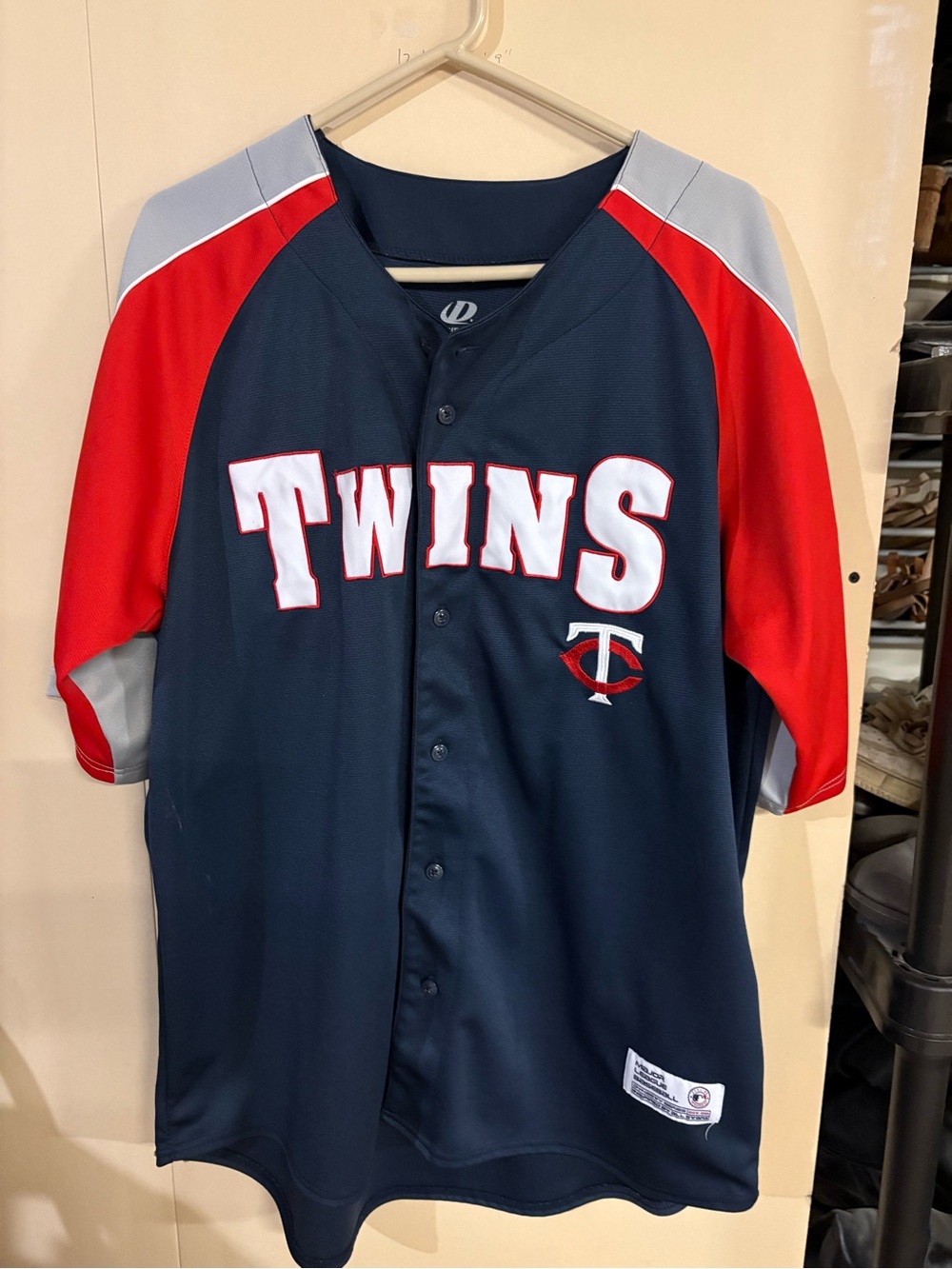 Minnesota Twins Navy & Red Men’s Baseball Jersey MLB